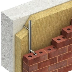 Ancon 25/14 Stainless Steel Channel - 2700mm Length - To Fix An Outer Leaf Of Brickwork Through Insulation To Steel Frame Or Concrete