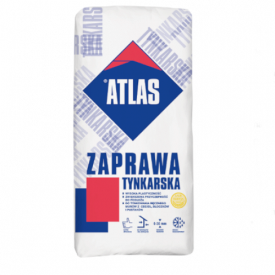 Traditional Sand And Cement Packed Render Atlas - Render Coat 6mm to 30mm - 25kg - Pallet of 48