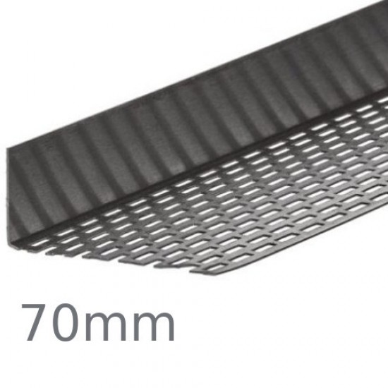 70mm Aluminium Perforated Closure Profile for Cedral - 2.5m length