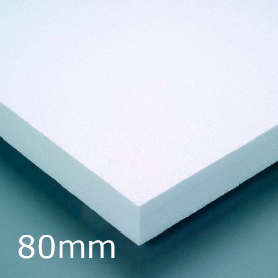 80mm White Expanded Polystyrene (EPS) for Insulated Render Systems - Ceresit CT305 (pack of 7)