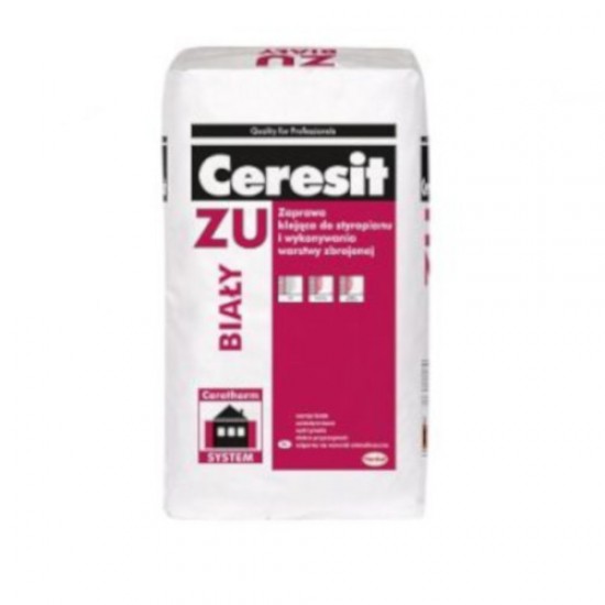 Ceresit ZU White Polystyrene and Reinforced Mesh Adhesive - Base Coat Render - 25kg