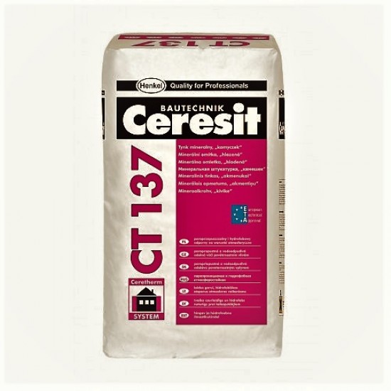 Ceresit CT137 Mineral Render - 1.5 mm grain - Stone Texture Ceresit CT137 Mineral Render - 1.5 mm grain - Stone Texture