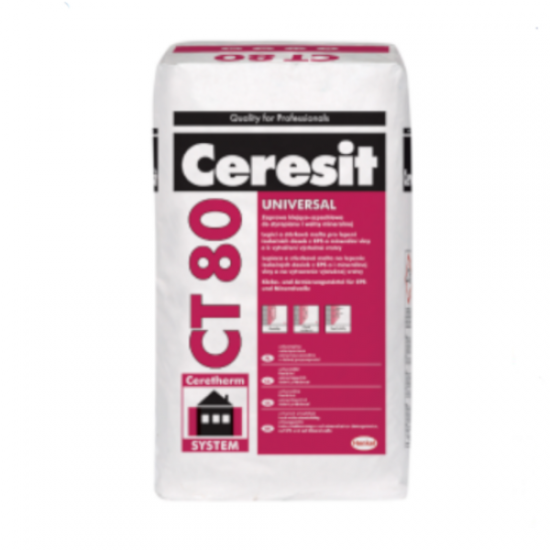 Ceresit CT80 Universal Adhesive for Mineral Wool, Polystyrene and Phenolic EWI Boards Ceresit CT80 Universal Adhesive for Mineral Wool, Polystyrene and Phenolic EWI Boards