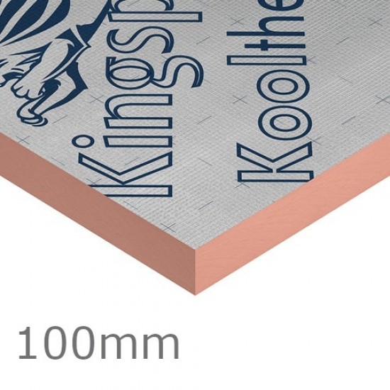 100mm Kingspan Kooltherm K15 Rainscreen Board - 1200mm x 2400mm - (pack of 3)