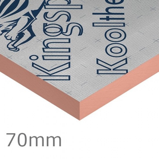 70mm Kingspan Kooltherm K15 Rainscreen Board - 1200mm x 2400mm - (pack of 4)