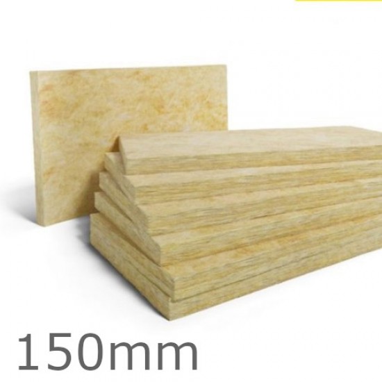 150mm Rockwool Dual Density Slab for Insulated Renders - 1200mm x 600mm 150mm Rockwool Dual Density Slab for Insulated Renders - 1200mm x 600mm