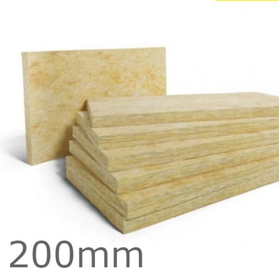 200mm Rockwool Dual Density Slab for Insulated Renders - 1200mm x 600mm (pack of 1)