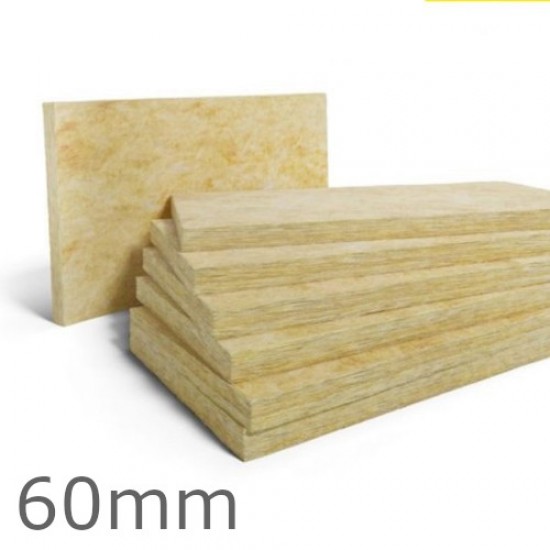 60mm Rockwool Dual Density Slab for Insulated Renders - 1200mm x 600mm (pack of 4)