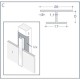 Aluminium Rockpanel Profile C - Joint Cover Profile - 3055mm Length Aluminium Rockpanel Profile C - Joint Cover Profile - 3055mm Length