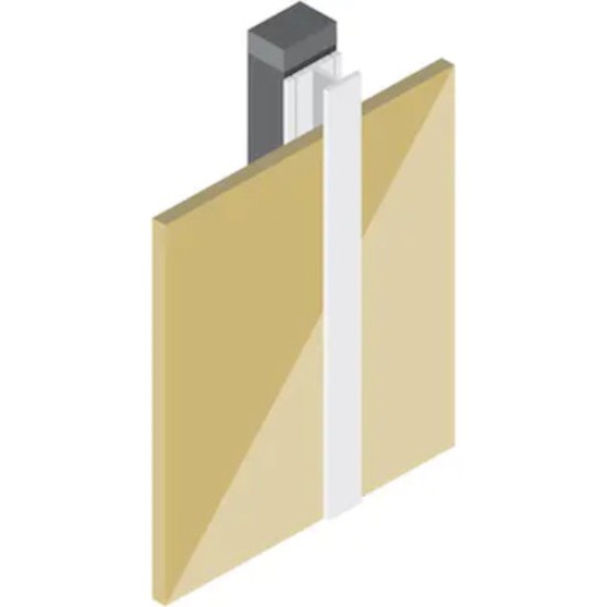 Aluminium Rockpanel Profile C - Joint Cover Profile - 3055mm Length