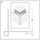 Aluminium Rockpanel Profile D - Outer Corner Profile - 3055mm Length Aluminium Rockpanel Profile D - Outer Corner Profile - 3055mm Length