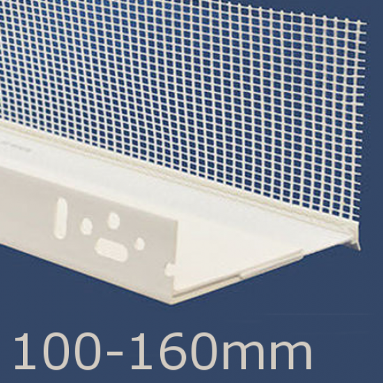 100 -160mm Adjustable PVC Base Profile - 2m length (pack of 10)