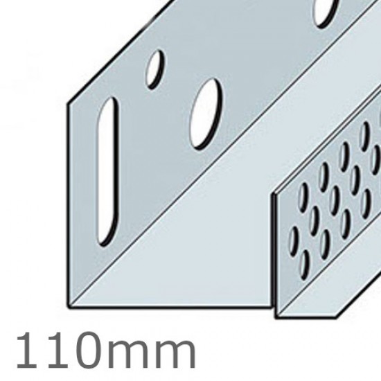 110mm Aluminium Brick Slip Base Profile - 2.5m length