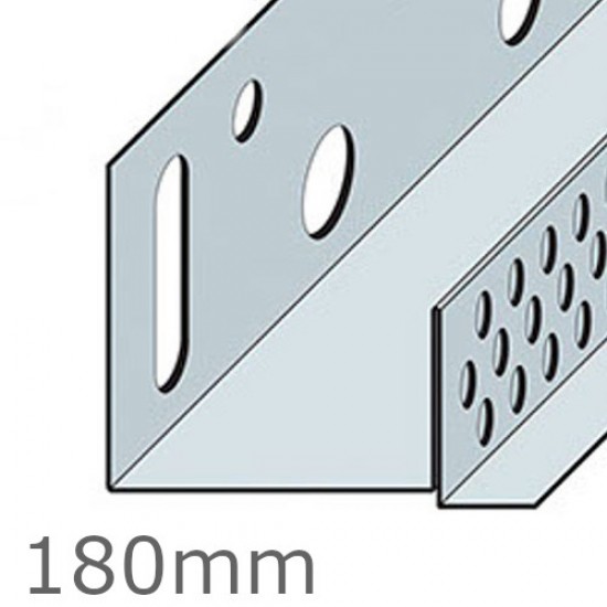 180mm Aluminium Brick Slip Base Profile - 2.5m length