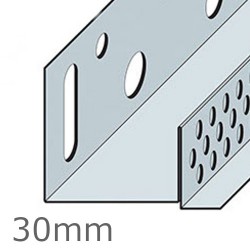 30mm Aluminium Brick Slip Base Profile - 2.5m length (pack of 10)