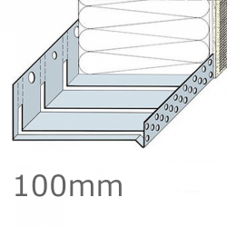 100mm Aluminium Flexible System Starter Track Profile - 2.5m length (pack of 5)