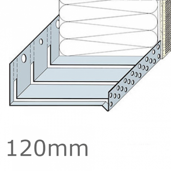 120mm Aluminium Flexible System Starter Track Profile - 2.5m length (pack of 4)