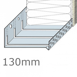 130mm Aluminium Flexible System Starter Track Profile - 2.5m length