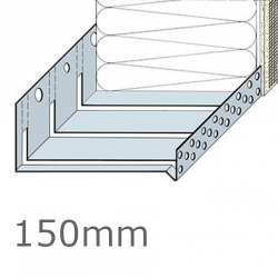 150mm Aluminium Flexible System Starter Track Profile - 2.5m length
