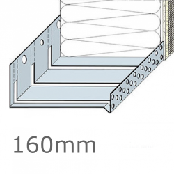 160mm Aluminium Flexible System Starter Track Profile - 2.5m length