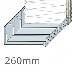 260mm Aluminium Flexible System Starter Track Profile - 2.5m length