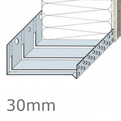 30mm Aluminium Flexible System Starter Track Profile - 2.5m length (pack of 5)