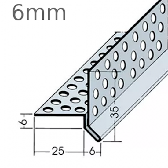 6mm Aluminium Balcony Drip - 2.5m length.