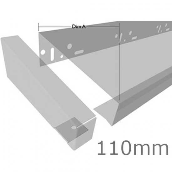 110mm Aluminium End Cap for Verge Trim Profiles