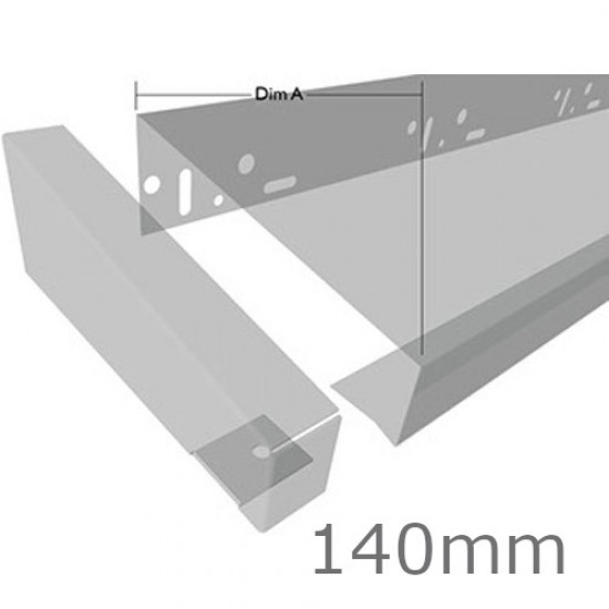 140mm Aluminium End Cap for Verge Trim Profiles