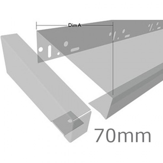 70mm Aluminium End Cap for Verge Trim Profiles