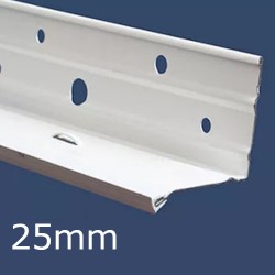 25mm Galvanised Steel System Base Bead - length 2.5m