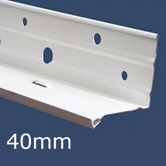 40mm Galvanised Steel System Base Bead - length 2.5m