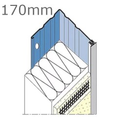170mm Galvanised Steel Perforated Full System Stop Bead - length 2.5m.