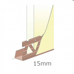 15mm PVC Edge Bead (pack of 25). - 2.5m length