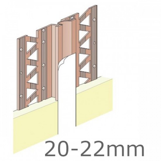 20-22mm Movement Bead PVC Length 2.5m (pack of 3).