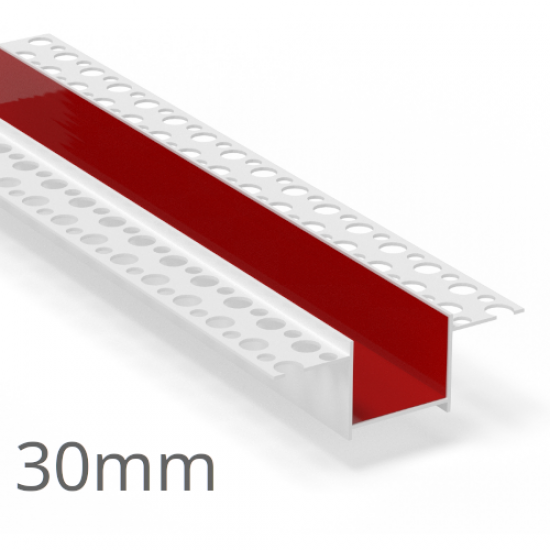 30mm PVC Rustication Profile - Render Groove Bead - 3m Length