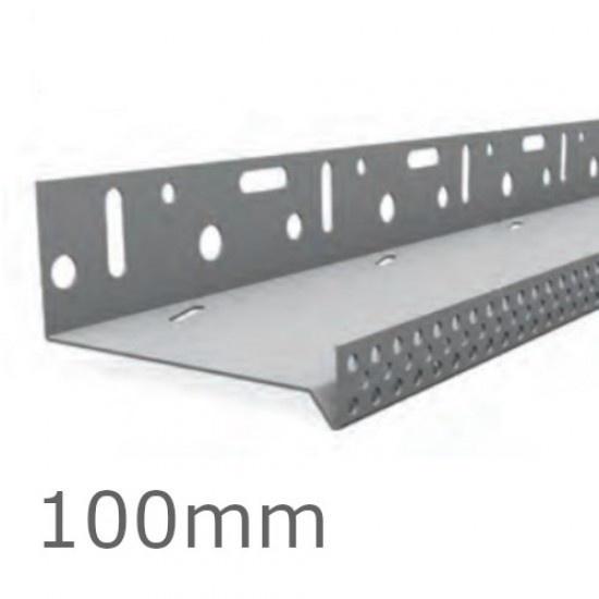 100mm Stainless Steel Base Track Profile - 2.5m length (pack of 10)