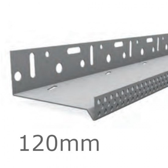 120mm Stainless Steel Base Track Profile - 2.5m length (pack of 6)