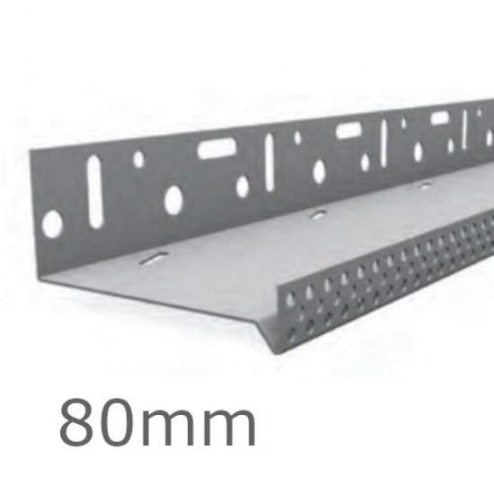 80mm Stainless Steel Base Track Profile - 2.5m length (pack of 10)
