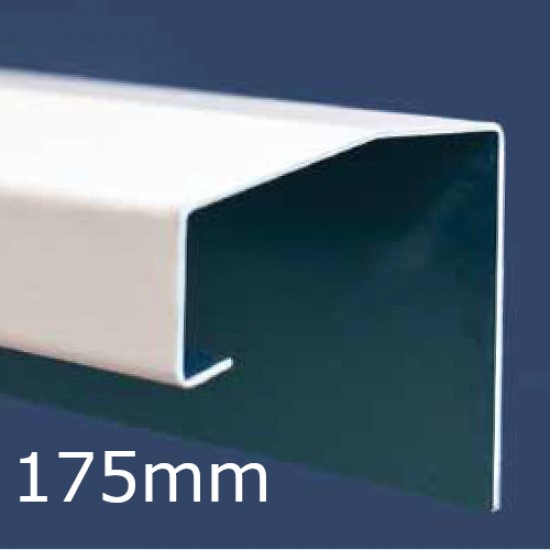 175mm Aluminium Undersill Flashing and Window Sill Extension (with Full End Caps - pair) - 2.5m Length.