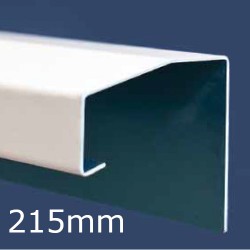 215mm Aluminium Undersill Flashing and Window Sill Extension (with Full End Caps - pair) - 2.5m Length.