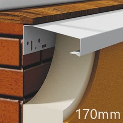170mm Aluminium Undersill Profile WEC 732 with End Caps - length 2.5m