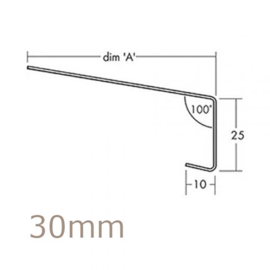 30mm Aluminium Window Sill Extension WEC 761 (with Full End Caps - pair) - 2.5m Length 30mm Aluminium Window Sill Extension WEC 761 (with Full End Caps - pair) - 2.5m Length